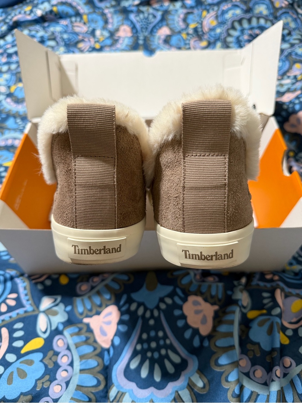 Timberland Skyla Bay Taupe Suede Slip-On Shoe with Box - Picture 9 of 10